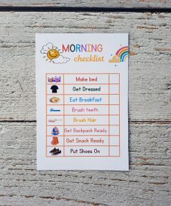 Knjižičica kutijica - jutarnja checklista