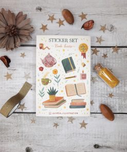 Book lover stiker set