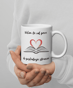 Šolja Volim te od prve do poslednje stranice